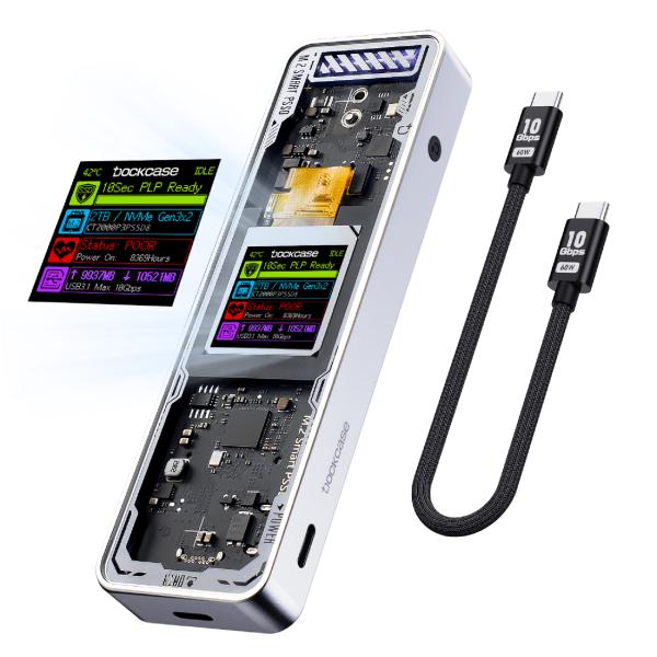 Dockcase エクスプローラーエディション スマートSSDケース Pro シルバーモデル DSWC1C-ES