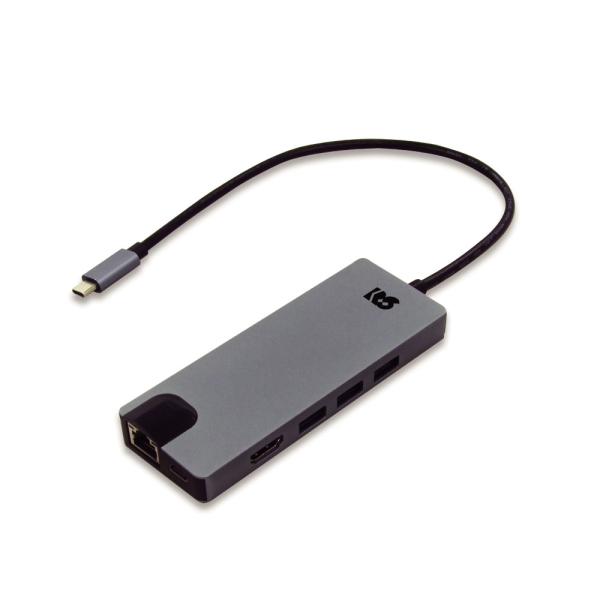 USB Type-C マルチアダプター（4K60Hz・PD対応・30cmケーブル） RS-UCHD-PHL4