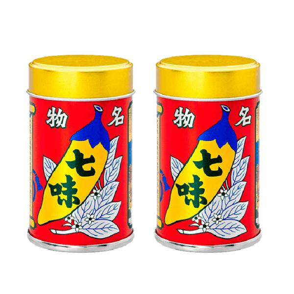 八幡屋礒五郎七味唐辛子缶14g×2缶（信州長野のお土産 善光寺八幡屋礒五郎）