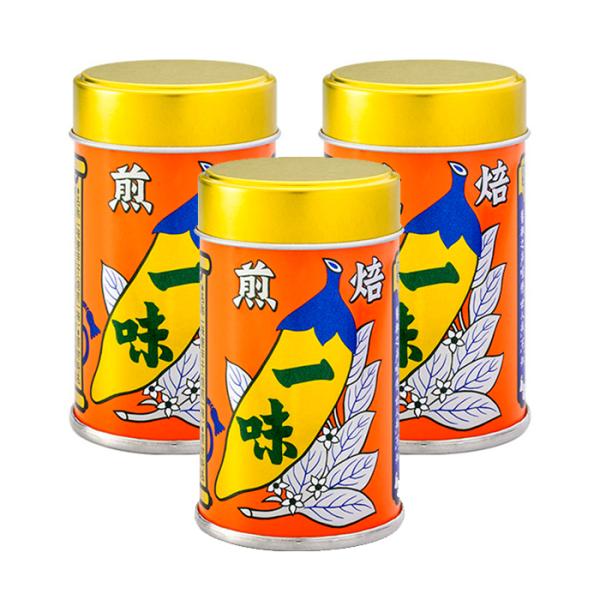 八幡屋礒五郎焙煎一味唐辛子缶12g×3缶（信州長野のお土産 善光寺八幡屋