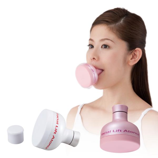 1日3分！くわえるだけの簡単エクササイズでスッキリ小顔に！強弱4段階の激しく震える遠心運動により、360度振り回されるような重力が発生。歯を使わず唇でくわえて支えることで負荷をかけて表情筋や口輪筋を効率よく鍛えます。老け顔の原因、たるみや口...