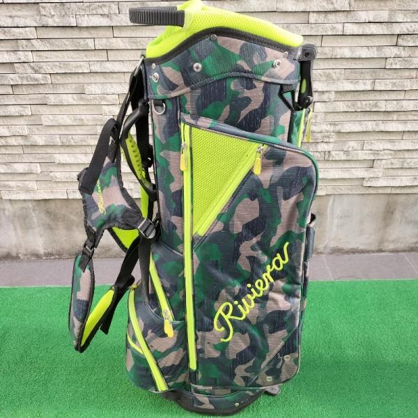 中古品 リビエラ カモ キャディバッグ Riviera : OMOゴルフ ヤフー店