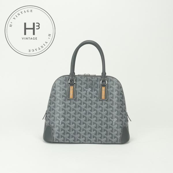 ゴヤール GOYARD ヴァンドーム ヴァンドーム バッグ トートバッグ レザー グレー Gray シルバー金具 ハンドバッグ ゴヤール GOYARD ヴァンドーム バッグ トートバッグ レザー グレー