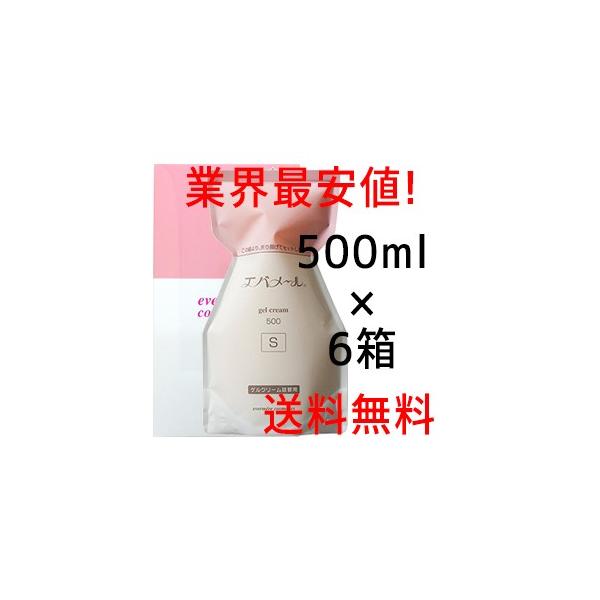 エバメール ゲルクリーム 詰替500(S) 6個セット レフィル