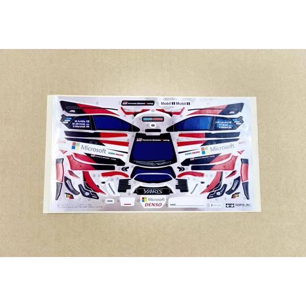 ミニ四駆 トヨタ ガズーレーシング WRT/ヤリス WRC ステッカー