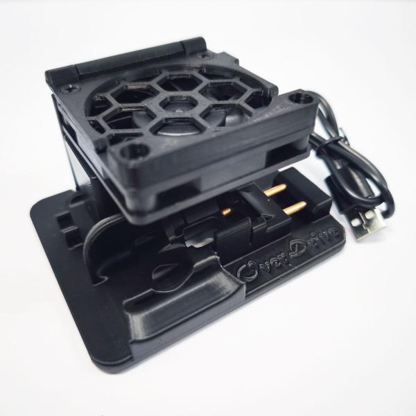 ミニ四駆 モータークーリングファン Motor COOLing FAN (モーターホルダー込)　オーバードライブ　OverDrive　工具