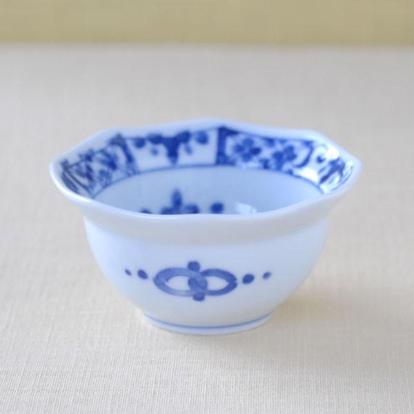 間取小花 八角珍味鉢 藍凛堂 / 食器 珍味鉢 豆鉢 つまみ鉢 一品鉢 八角形 染付 美濃焼