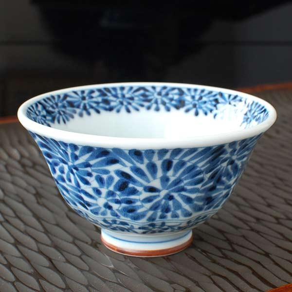 タコ唐草 ソギ茶碗 / 藍凛堂 食器 中平 ご飯茶碗 飯碗 染付 美濃焼