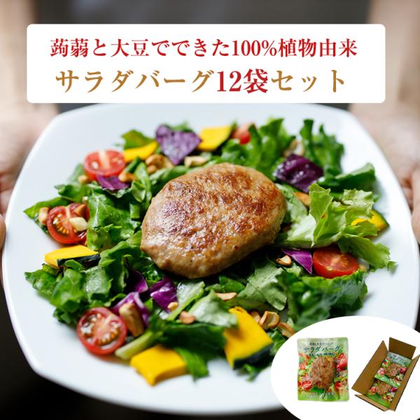 ◆商品名100%植物由来のハンバーグ 「サラダバーグ」12袋セット 茂木食品 ヴィーガン◆商品説明◇こんにゃくと大豆で作ったサラダ感覚のハンバーグ◇大豆ミート特有の大豆臭を抑えた自信作で、お肉のようなジューシーさとライトで優しい味付けが特徴...