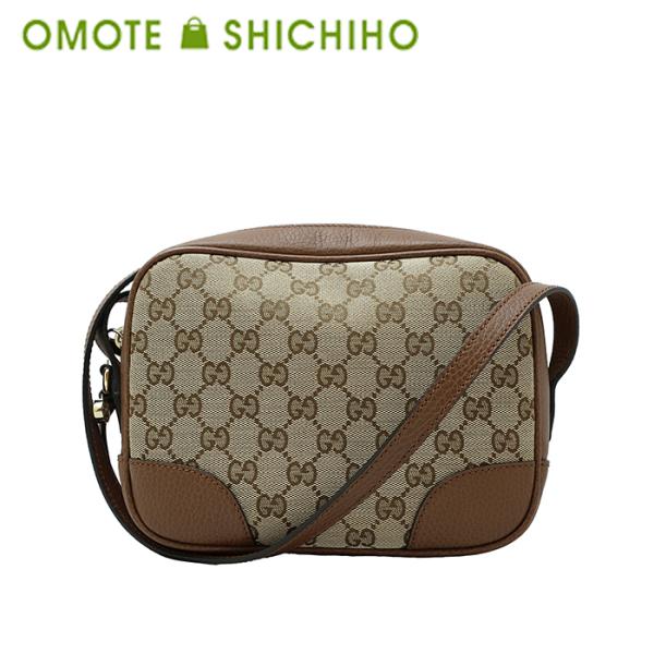 GUCCI（グッチ） ショルダーバッグ GGキャンバス レザー ベージュ