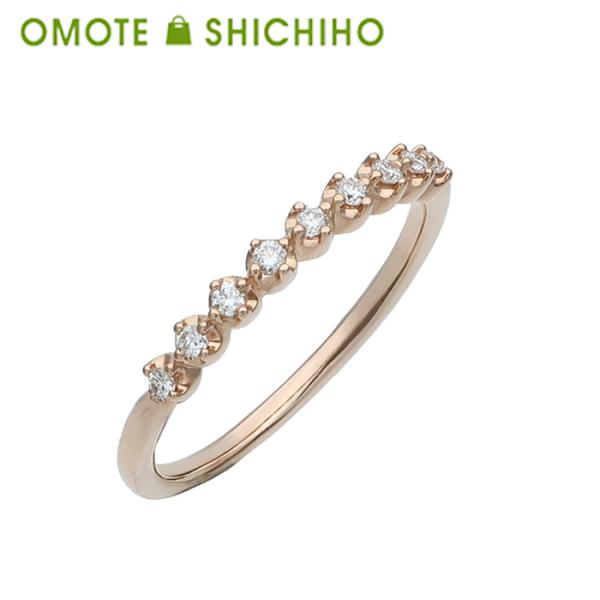 【4℃】K18ハーフエタニティ ダイヤモンドリング ダイヤモンド K18リング(計1.0カラット/Jカラー/I/Good/ハーフ