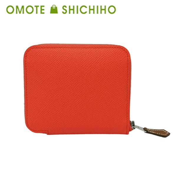 エルメス アザップ シルクイン コンパクト ナタ ヴォーエプソン B刻印 箱付 HERMES エルメス アザップ コンパクト シルクイン ナタ/SV金具 ヴォー