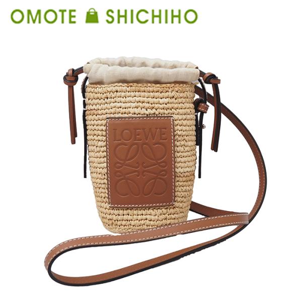 ロエベ シリンダーポケット ショルダー ラフィア C000P71X01 LOEWE（ロエベ） シリンダーポケット ショルダーバッグ アナグラム