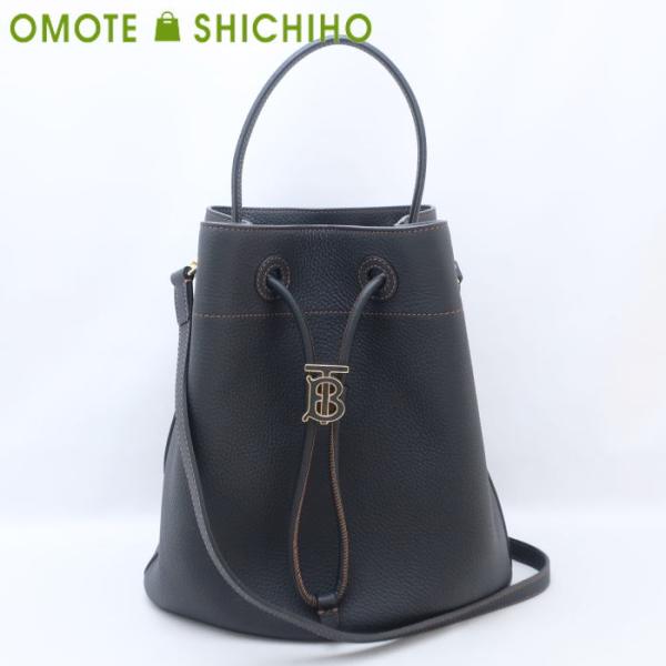 BURBERRY ブラック ドローストリングバッグ omoteshichiho_500317032129331