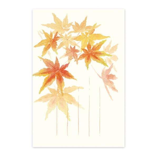 季節のはがき 秋 紅葉がさね ネコポス可 和紙生活 通販 Yahoo ショッピング