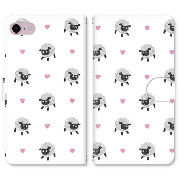 X}zP[X 蒠^ iPhone17 iPhoneAir iPhoneSE3 iPhone8 AQUOS GooglePixel  Xperia GalaxyȂǑ@퐧Ή 2357_Cute Sheep2