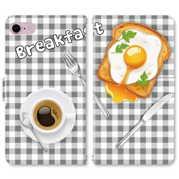 �X�}�z�P�[�X �蒠�^ iPhone17 iPhoneAir iPhoneSE��3���� iPhone8 AQUOS GooglePixel  Xperia Galaxy�ȂǑ��@�퐧��Ή� 2461_Breakfast6