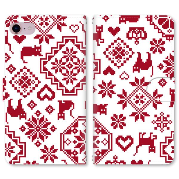 �X�}�z�P�[�X �蒠�^ iPhone17 iPhoneAir iPhoneSE��3���� iPhone8 AQUOS GooglePixel  Xperia Galaxy�ȂǑ��@�퐧��Ή� 3136_�L�m���f�B�b�NC_Red