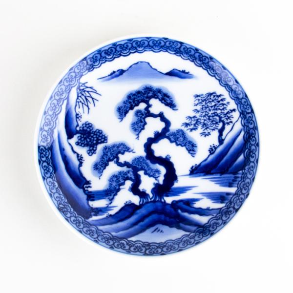 中皿 取皿 有田焼 山水 ５寸平皿 ケーキ皿 副菜皿 陶器 日本製 和食器