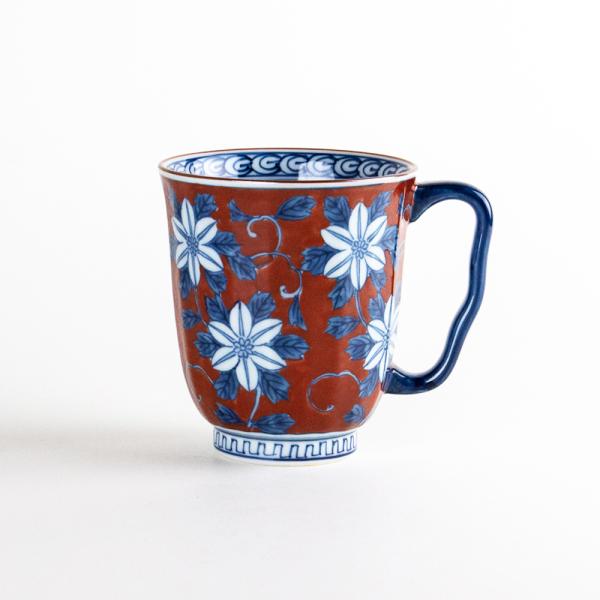マグカップ 有田焼 濃鉄仙（赤） 陶器 コーヒーカップ おしゃれ 和モダン 日本製 プレゼント
