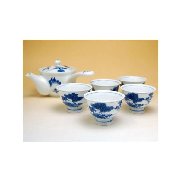 1746 有田焼　染付山水　茶器セット　急須1客　湯冷し1客　湯呑5客　未使用 Amazon.co.jp: 1746 有田焼 染付山水 茶器セット 急須1客 湯冷し
