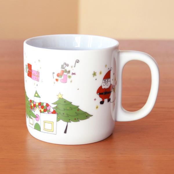 マグカップ 有田焼 クリスマス サンタクロース 陶器 コーヒーカップ おしゃれ 和モダン 日本製 プレゼント