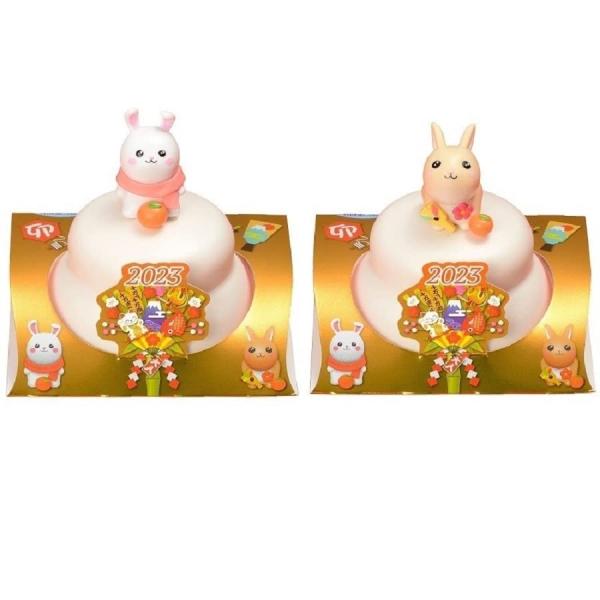 ⁡*⁡様 鏡餅　純銀製 岸本吉二商店］ミニ鏡開きセット／ご縁「白兎」|ギフト