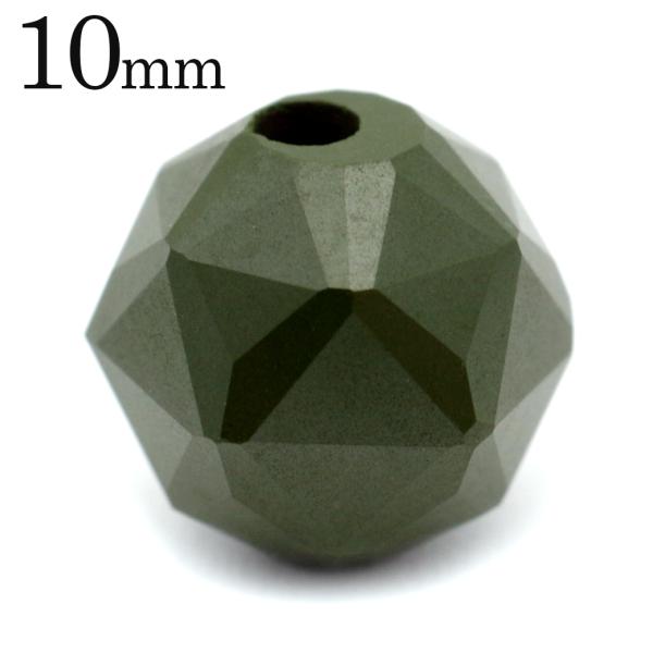 北投石 ビーズ パーツ 10mm 緑色 グリーン スターカット 粒売り 1粒 台湾産 ほくとうせき セラミック ラジウム Hokutolite 父の日 ギフト プレゼント 爆買