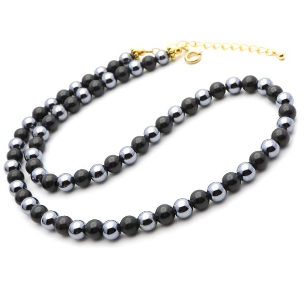 高純度のテラヘルツ鉱石と北投石のビーズを使用したネックレスです。専用のケースにお入れし、お届けをさせて頂きます。プレゼントや贈り物にも最適です。サイズは長さは40、45、50、55、60cmの5展開。留め具はアジャスタータイプとマグネットタ...