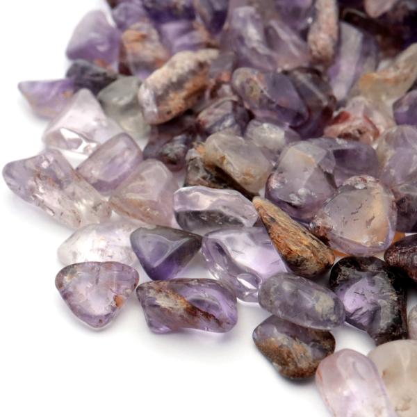 アメジスト エレスチャル 小粒 さざれ 100g 天然石 チップ レジン封入に 材料 パーツ 浄化 パワーストーン Amethyst Elestial 父の日 ギフト プレゼント 爆買