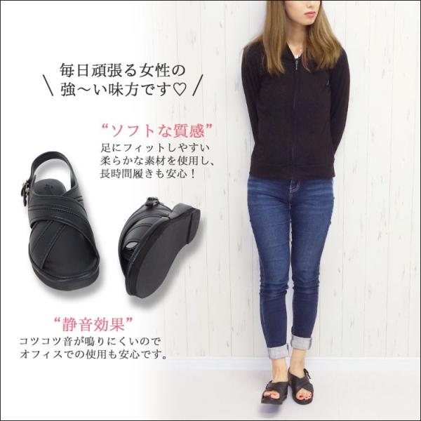 ナースシューズ 静音 オフィスサンダル 黒 美脚 レディース 歩きやすい 室内履き ナースサンダル 疲れない 婦人 スリッパ 軽量 レザー 合皮 ブラック 仕事 厚底 Buyee 日本代购平台 产品购物网站大全 Buyee一站式代购 Bot Online