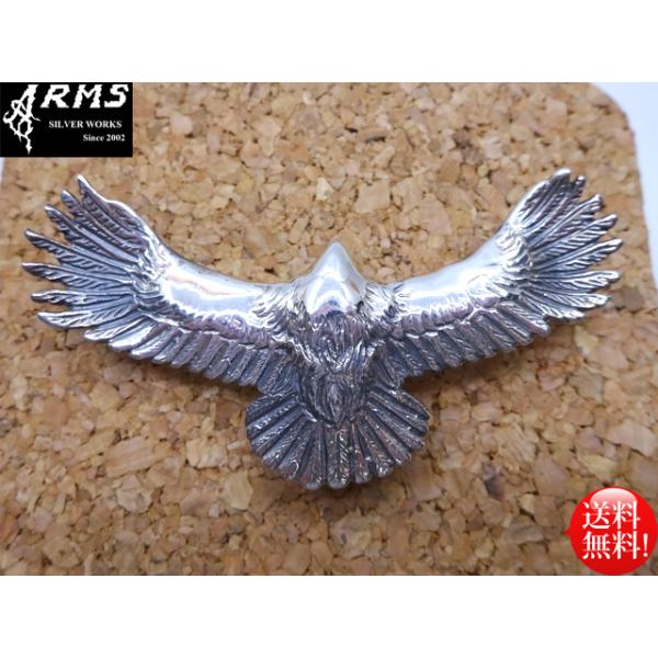 イーグル　シルバー925 ゴールドヘッド　ハンドメイド　返品保証付　本物鑑定書有 oneandhalf_gz-eagle