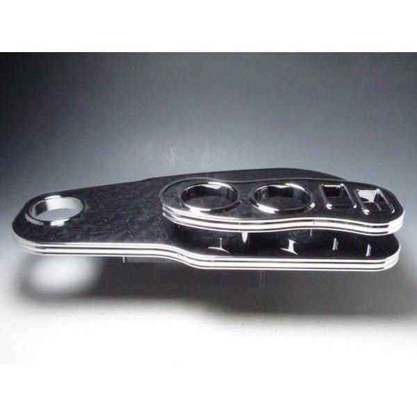 フリード　フロントテーブル　Sライン　ブラックウッド　BKxフルメッキ One Creation 【売り切り! お買い得】フリード フロントテーブル