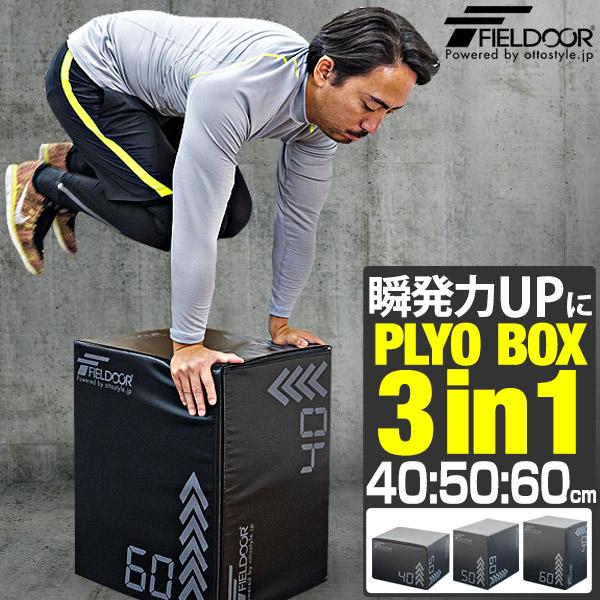 FIELD DOOR トレーニングボックス 50cm FIELDOOR（フィールドア） 1年保証 プライオボックス 昇降台 40cm×50cm