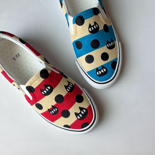 スニーカー ねこボーダーb 猫好きのあなたにネコ柄デザイン スリッポン レディース メンズ プレゼント Buyee Buyee Japanese Proxy Service Buy From Japan Bot Online