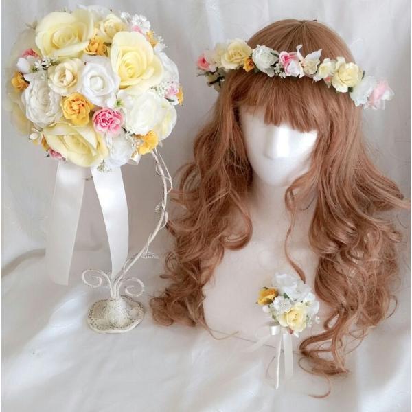 SALE❗️ハイドレンジア ♡ラウンドブーケ＊ブーケ＆ブートニア セット ブーケ ブートニア セット」の人気商品一覧 | 安い商品を通販