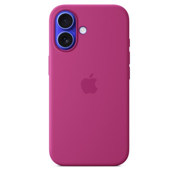 Apple MagSafe対応 iPhone 16 シリコーンケース - フクシア MYY53FE/A アップル純正 日本国内正規品