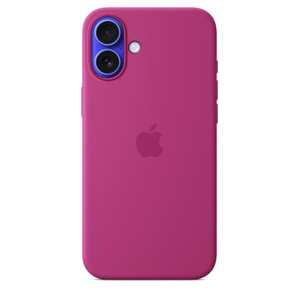 Apple MagSafe対応 iPhone 16 Plus シリコーンケース - フクシア MYYE3FE/A アップル純正 日本国内正規品