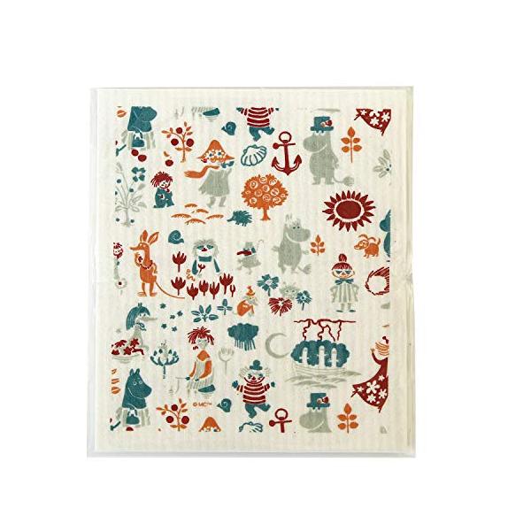 イーオクト ムーミン スポンジワイプ ムーミン谷の仲間たち オレンジ