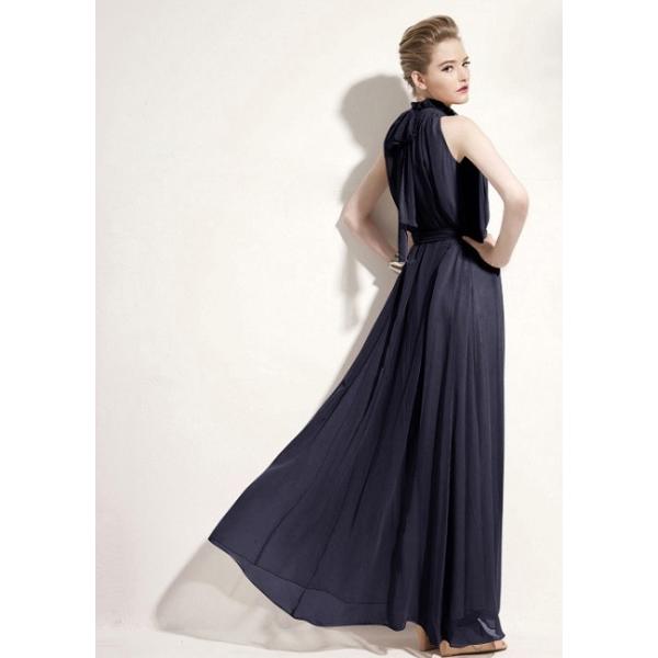 結婚式 お呼ばれドレス ロング ロングワンピース ドレス 韓国 パーティードレス シャツワンピース ロング丈 ホルターネック Jm5011 Jm5011 ワンピの街 通販 Yahoo ショッピング