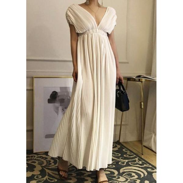 メリット 韓国 結婚式 ワンピ ロング丈 ロングワンピース フレアスカート パーティドレス ノースリーブ コーデ きれいめ およばれ Aiuqf Vネック 40代 30代 代 期間限定限定 Jlt Polinema Org