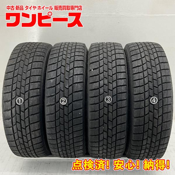 アクア、ビッツ、ノ−ト等4本アルミ付サマ−タイヤ8分山 175 65Ｒ15 グッドイヤー 中古タイヤ 4本セット 175/65R15 84Q ICENAVI6 冬