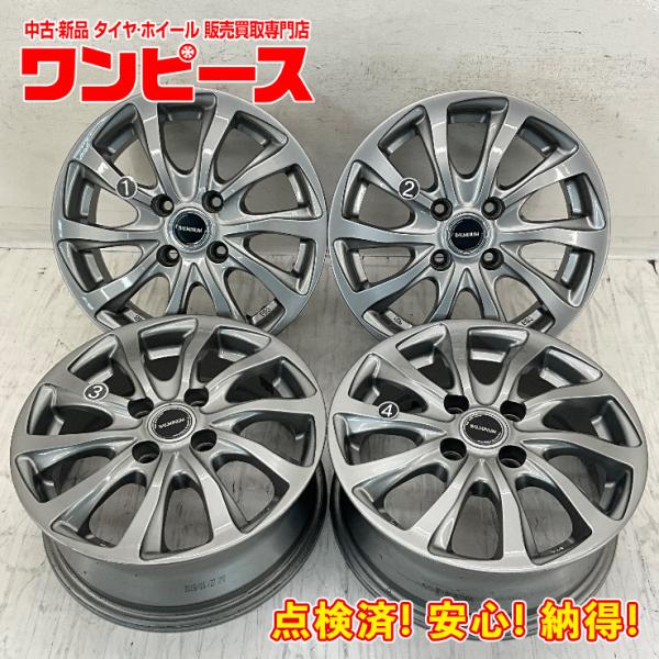 未使用ブリヂストン　１４の１００の４半ホイール　　４本セット BRIDGESTONE（ブリヂストン） 中古アルミホイール 4本セット 14×5.5J +