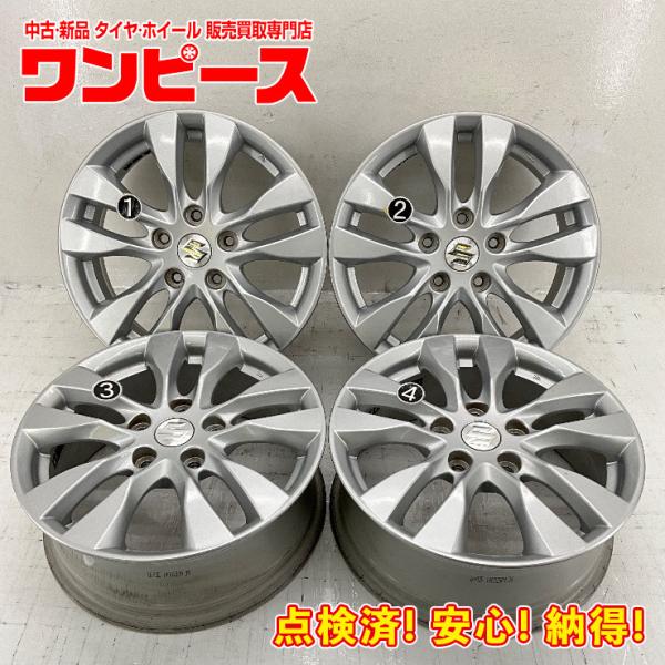 スズキ 中古アルミホイール 4本セット 16×6J +50 5穴 PCD114.3