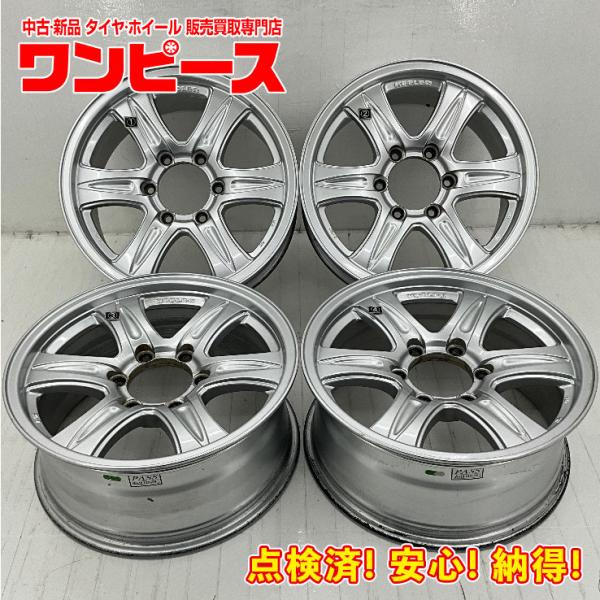 中古アルミホイール 4本セット 17×7.5J +30 6穴 PCD139.7 17インチ