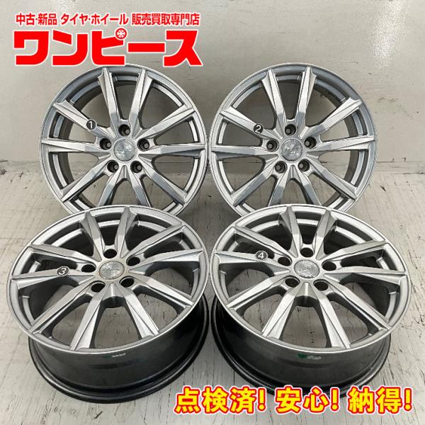 中古アルミホイール 4本セット 17×7J +38 5穴 PCD114.3 17インチ ZACK
