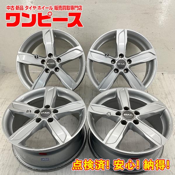 中古アルミホイール 4本セット 17×7.5J +49 5穴 PCD112 17インチ MAK
