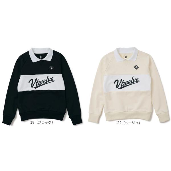 V12 ヴイトゥエルヴ V12 ゴルフ レディース DG TEACH CREW スウェット