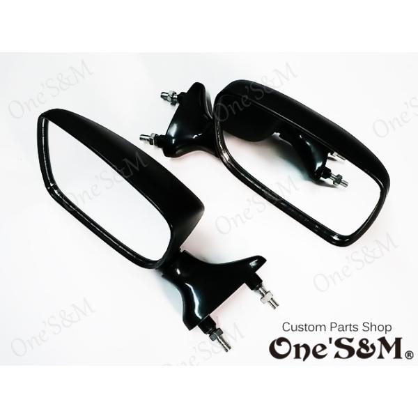 カフェミラー ロケットカウル カウル用 後方確認ミラー 左右セット [G3