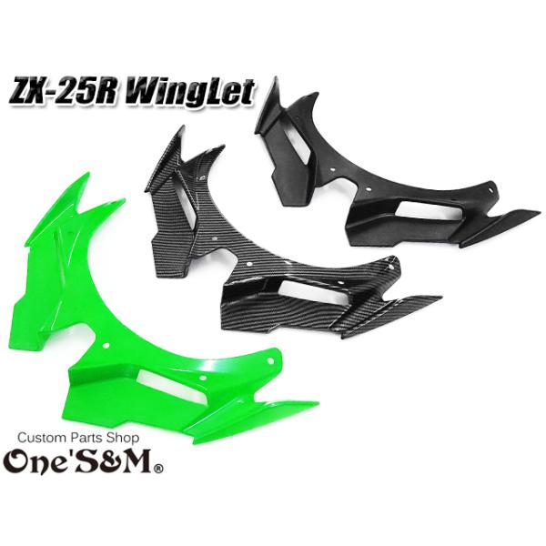 ZX-25R Ninja ディフューザー ウイングレット フロント カナード ZX-25R Ninja ディフューザー ウイングレット フロント カナード